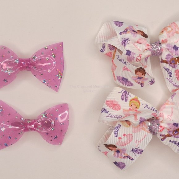 Spring Pigtail Bows set of 4 ⭐️ - Picture 2 of 3